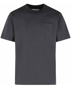 Sacai Cotton T-Shirt - Black