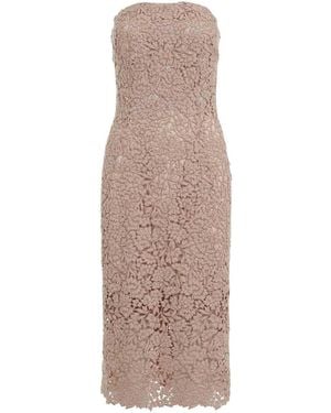 Ermanno Scervino Polyester Midi Dress - Natural