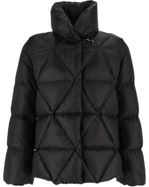 Fay Articolo Down Cape Raglan - Nero