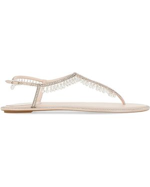 Rene Caovilla Chandelier Low Sandal - Natural