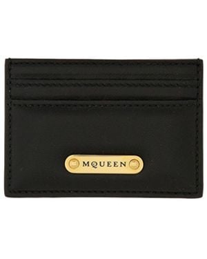 McQueen Leather Card Holder - White