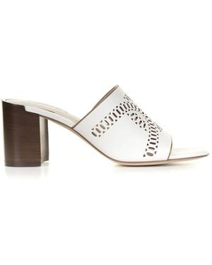 Tod's Tods Leather Slipper - White