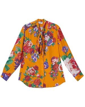 Moschino Roses Shirt - Orange
