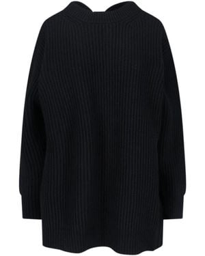 MM6 by Maison Margiela Wool Blend Jumper Dress - Black
