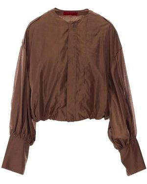 Thelatest Chocolate Diana Blouse - Brown