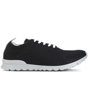 Kiton Lightweight Knit Trainers - Black
