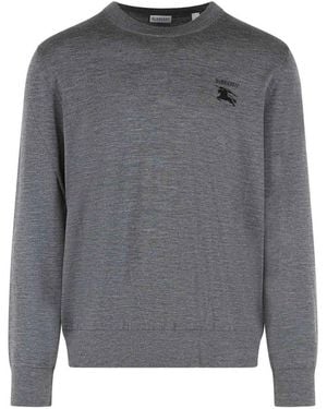 Burberry Easton Wool Sweater - Gray
