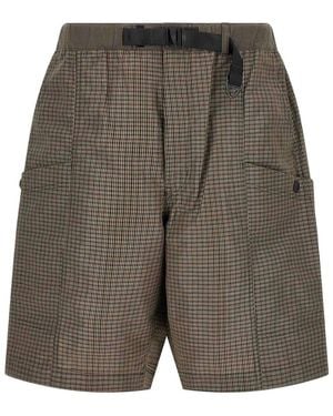 Comme Des Garcons Hommes Plus Vichy Bermuda Shorts - Grey