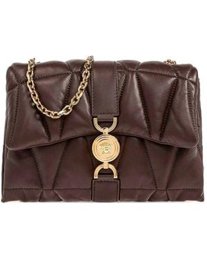 Versace Quilted Kleio Shoulder Bag - Brown