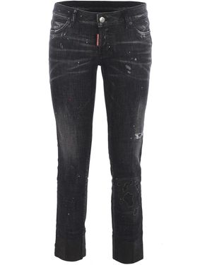 DSquared² Jennifer Cropped Jeans - Blue