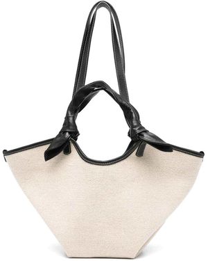 Hereu Fonol Small Canvas Tote - White