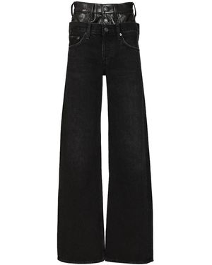 Agolde Straight Leg Jeans - Schwarz