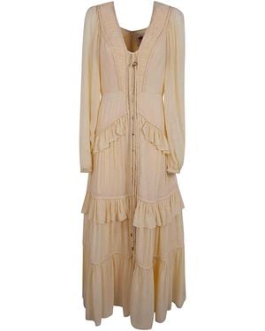 FARM Rio Maxi Braided Dress - Natural