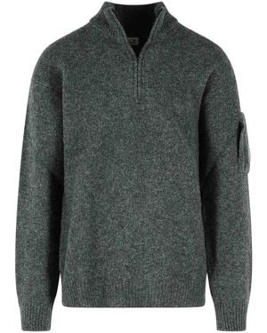 C.P. Company Wool Blend Jumper - Green