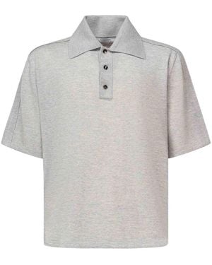 Tシャツ・カットソー BOTTEGA VENETA Grey wool polo shirt Wool polo shirt | NET-A-PORTER