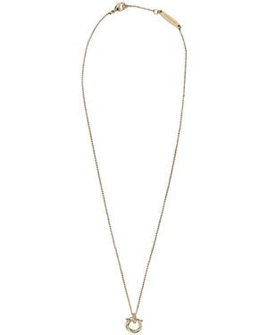 Ferragamo Gancini Necklace - White