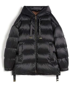 Max Mara Felice Water-Repellent Taffeta Down Jacket - Black
