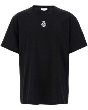 Tシャツ・カットソー ALEXANDER MCQUEEN Men T Shirts 291571RMT869000 White McQueen: White 'McQueen' T-shirt | SSENSE