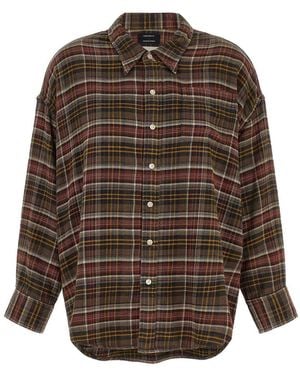 R13 Checked Shirt - Brown