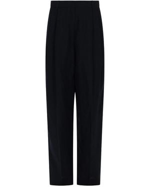 Fabiana Filippi Tailored Linen Blend Trousers - Black