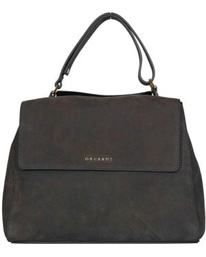 Orciani Sveva Medium Shoulder Bag - Black