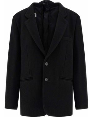 MM6 by Maison Margiela Back Panel Blazer - Black
