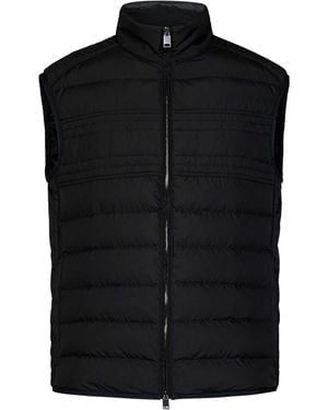 Brioni Nylon Gilet With Logo - Black