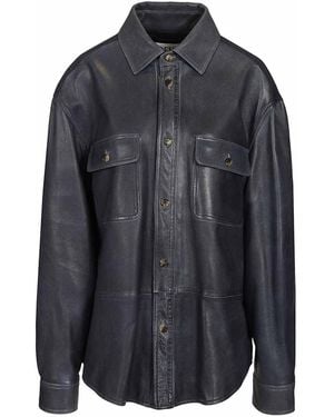 Loewe Lambskin Shirt Jacket - Black