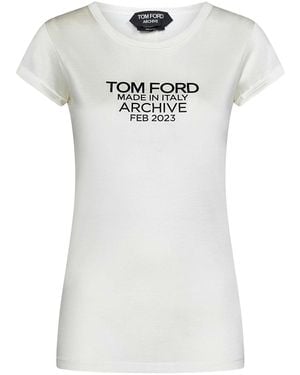 Tom Ford Silk T-Shirt - White