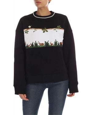 Vivetta Sweatshirt With Rabbit Patch - Black
