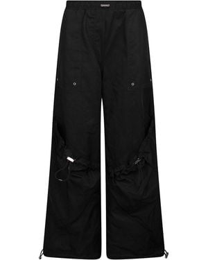 The Attico Wide Leg Trousers - Black