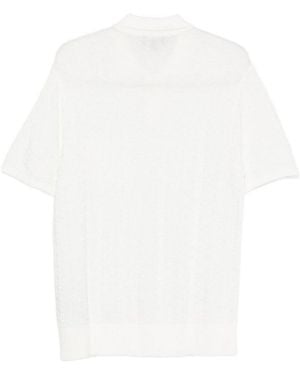Emporio Armani Knitted Polo Shirt - White