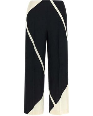 Alberta Ferretti Cropped Trousers - Blue