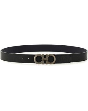 Ferragamo Belt With Hooks - White