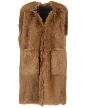 Max Mara Oversized Vest - Brown