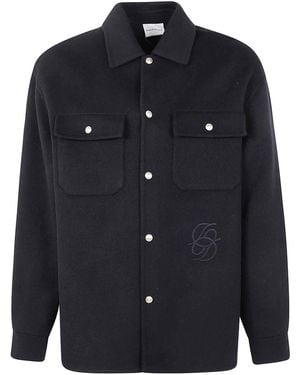 Drole de Monsieur La Surchemise Laine Jacket - Blue