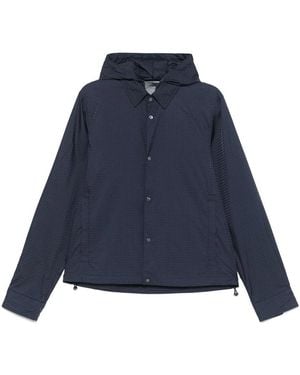 Emporio Armani Nylon Hooded Jacket - Blue