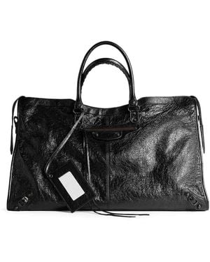 Balenciaga Le City Leather Travel Bag - Black