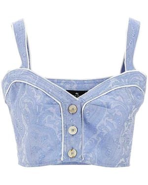 Etro Top Paisley - Blue