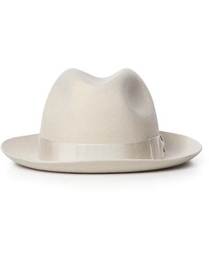 Borsalino Damiano Felt Hat - White