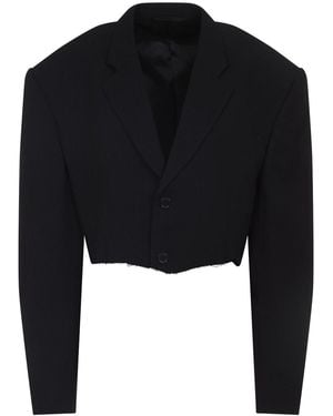 Balenciaga Cut Off Sb Jacket - Black