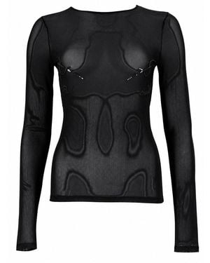 Jean Paul Gaultier Top Needles - Black