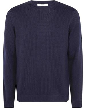 Nuur Long Sleeves Round Neck Jumper - Blue