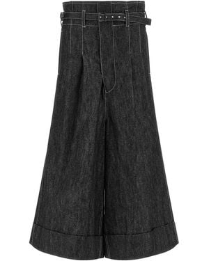 Junya Watanabe High Waist Jeans - Black