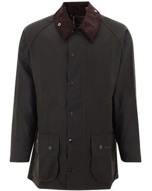Barbour Beaufort Waxed Cotton Jacket - Black