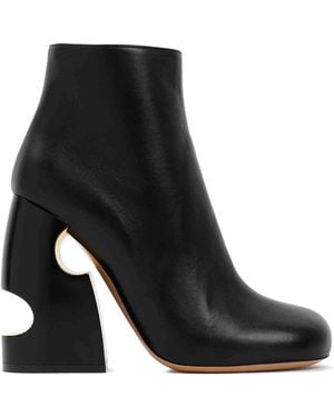 Off-White c/o Virgil Abloh Off Pop Bulky Nappa Ankle Boot - Black