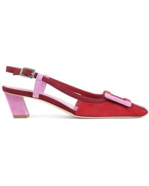 Roger Vivier Bv Stripes Pumps - Red