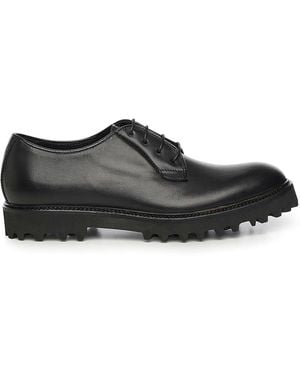 Giuliano Galiano Castro Leather Lace-Up Shoe - Black