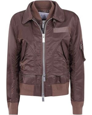 Sacai Giubbotto - Marrone