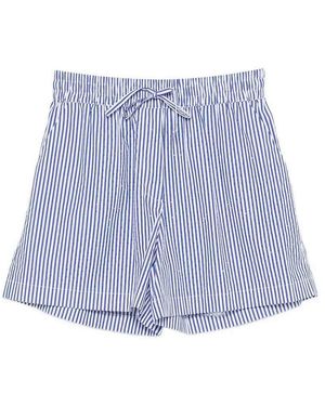 P.A.R.O.S.H. Striped Cotton Shorts - Blue